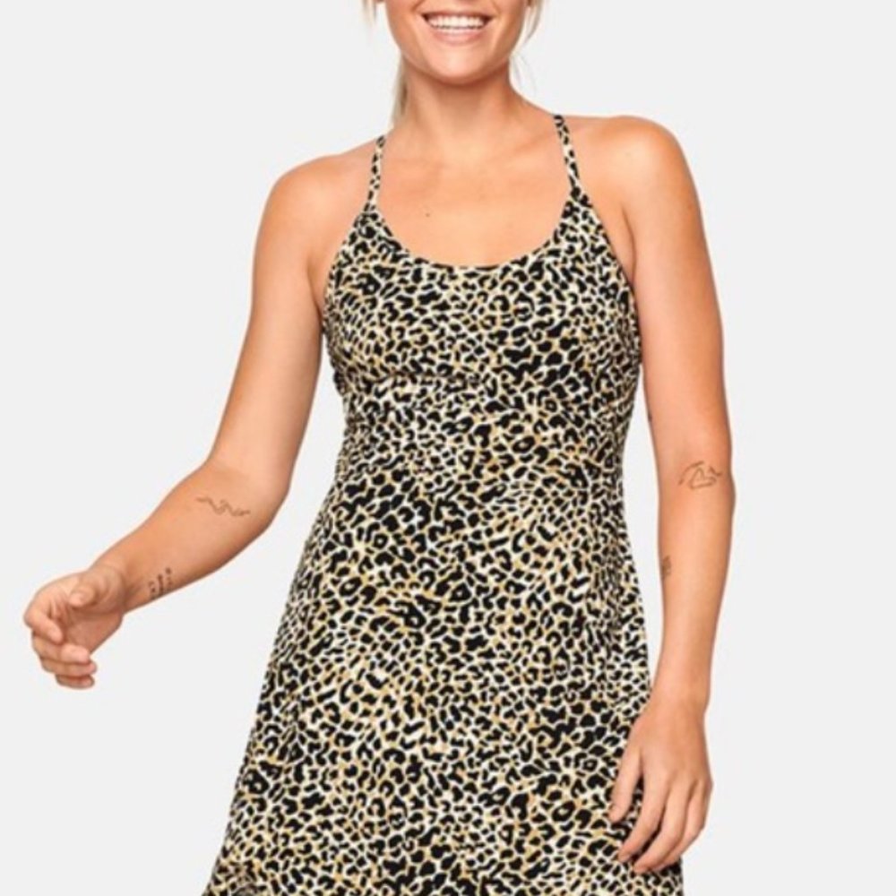 BLACK FRIDAY SALE NWT Outdoor Voices Exercise Dress Leopard Print